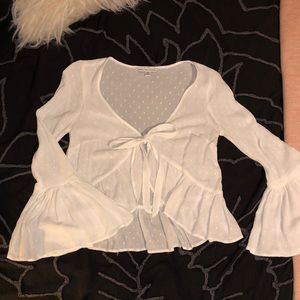 adorable ae tie front top